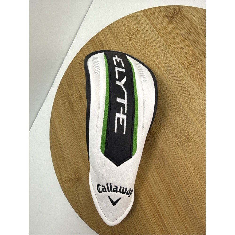 Callaway Elyte 3 Hybrid Headcover White /Black Green Trim OEM Golf Head Cover